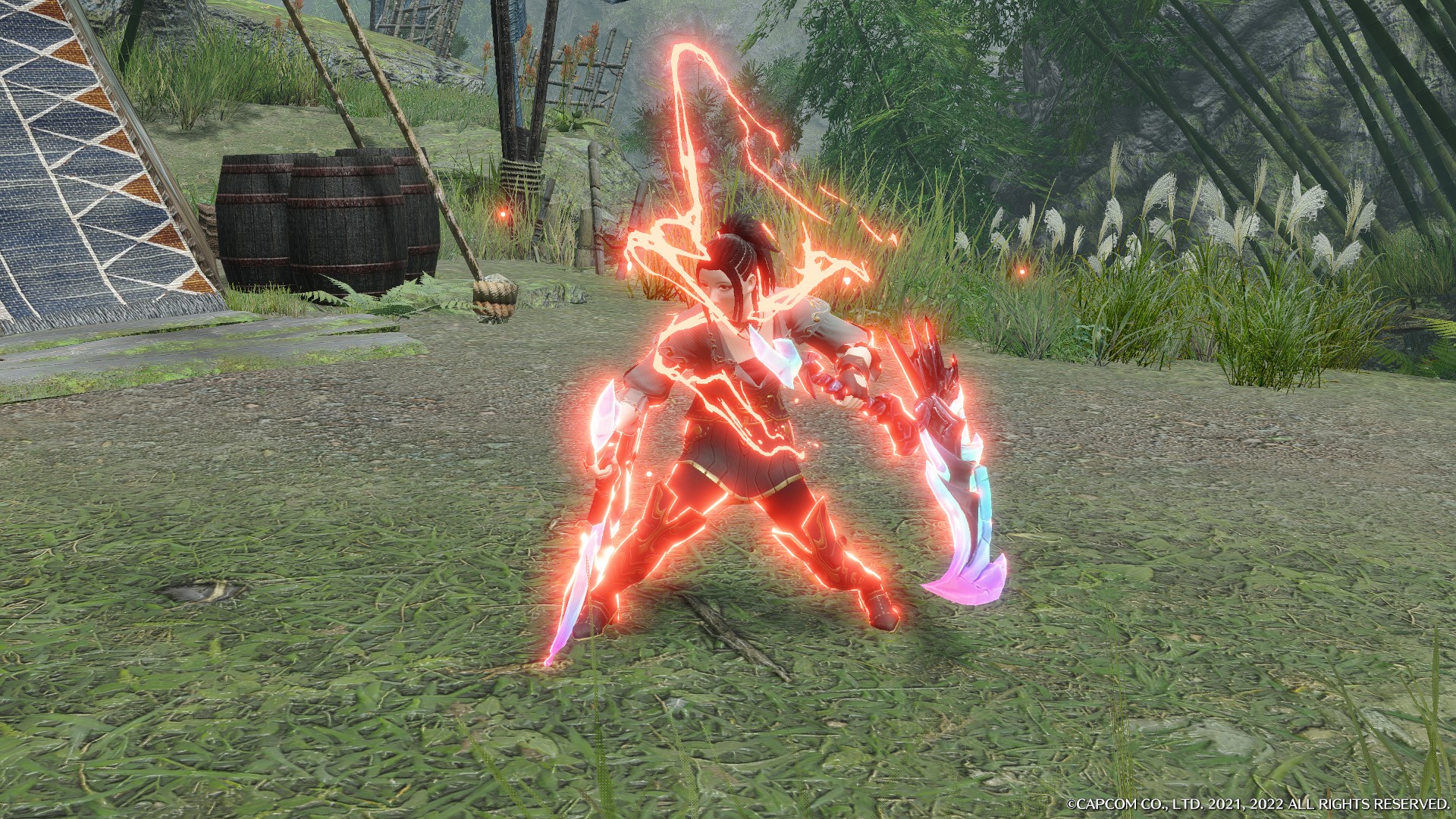 《怪物獵人：崛起》炫彩鐮刀雙刀MOD