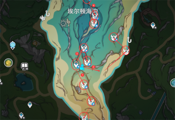 《原神》原海異種刷取路線圖