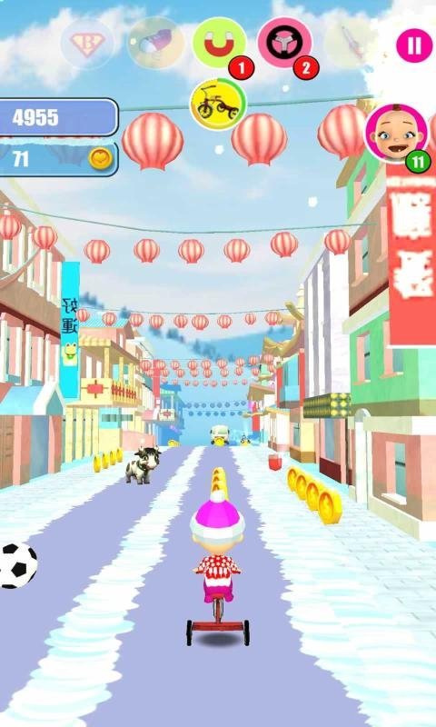 嬰兒雪地酷跑