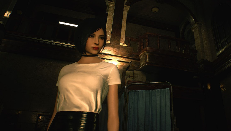 《生化危機2：重制版》艾達白色休閑秘書衫MOD