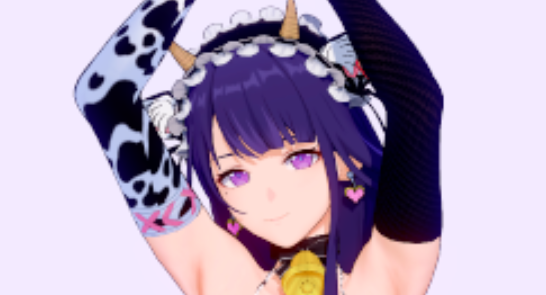 《戀活Sunshine》性感奶牛裝雷電將軍MOD
