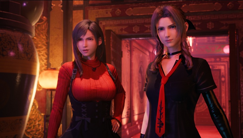《最終幻想7：重制版》蒂法死或生Kokoro毛衣束腰裙紅黑版MOD