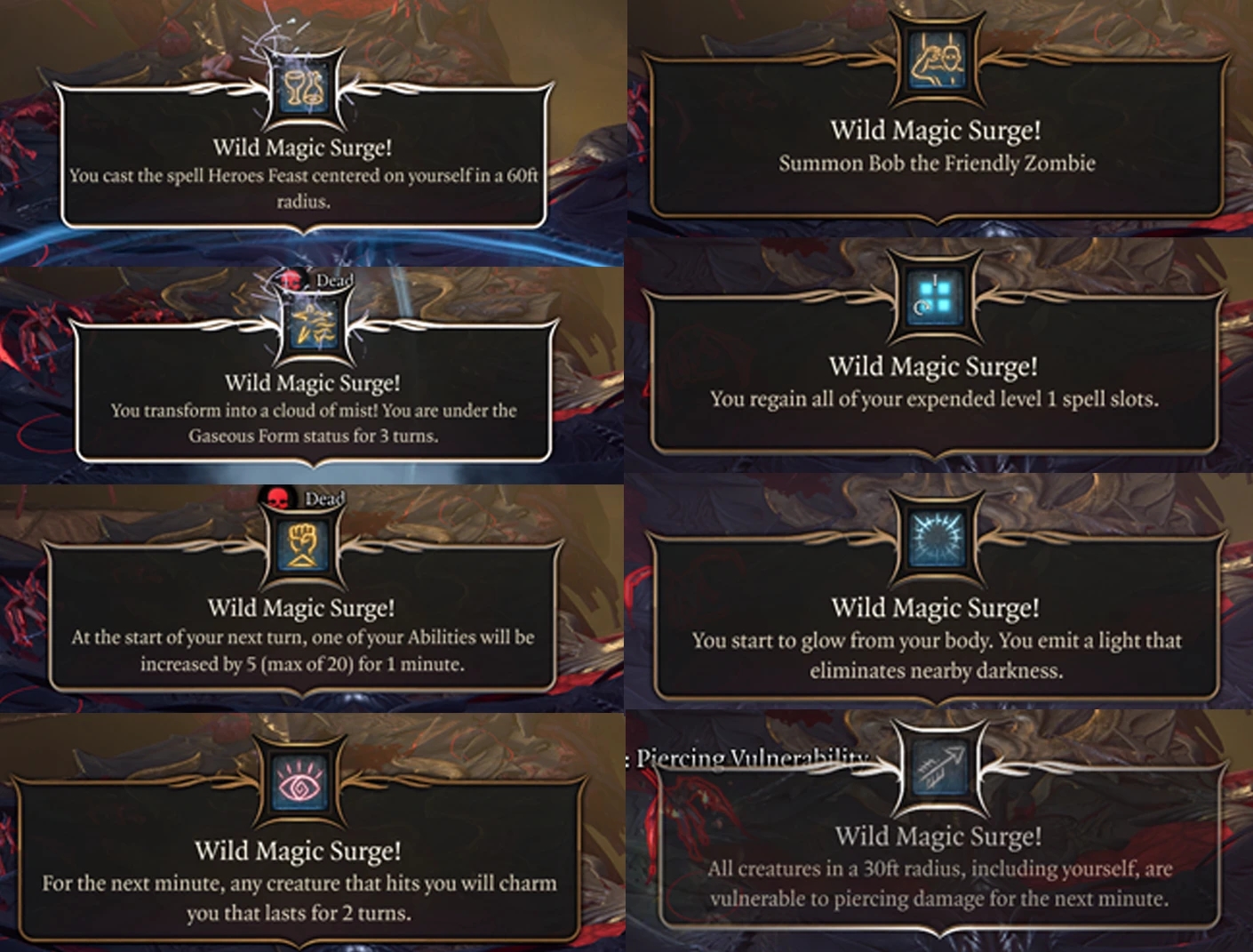 《博德之門3》狂野術士額外狂野魔法浪涌MOD