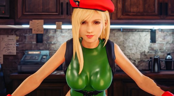 《最終幻想7：重制版》蒂法COS街霸嘉米緞面緊身衣v1.1MOD