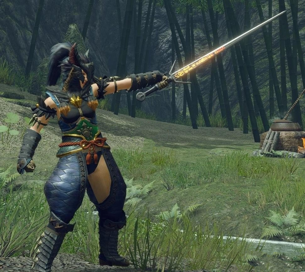 《怪物獵人：崛起》巫師銀劍MOD
