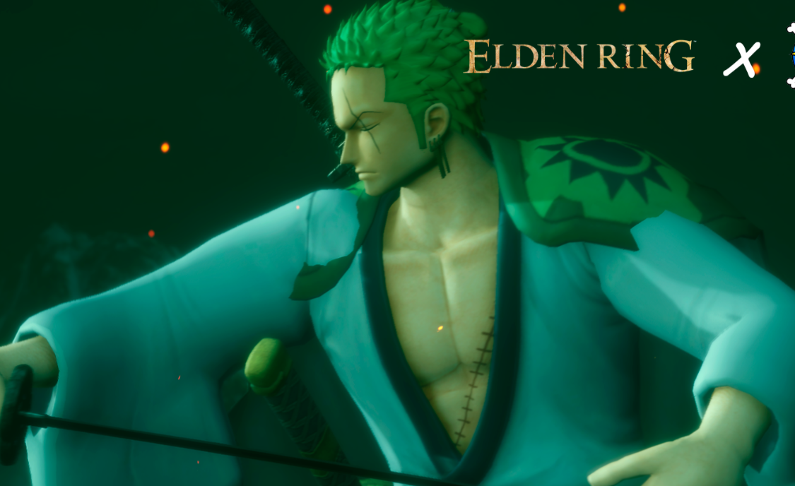 《只狼：影逝二度》海賊王索隆替換狼外觀MOD