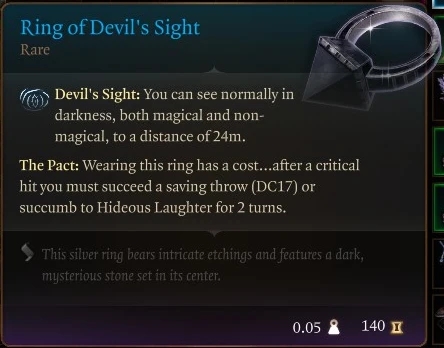 《博德之門(mén)3》惡魔之眼戒指MOD