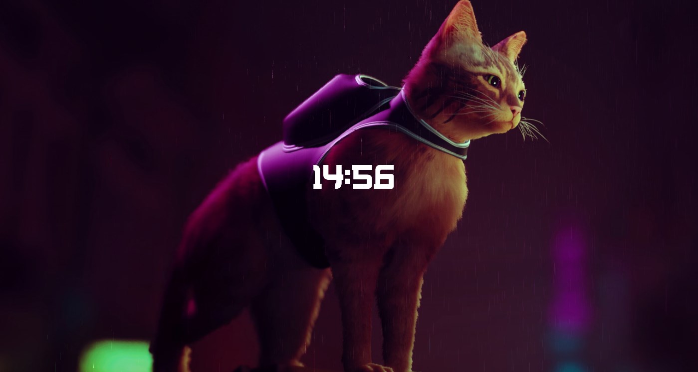 《Wallpaper Engine》Stray時鐘動態壁紙