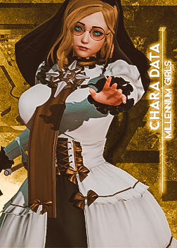 《AI少女》金發(fā)藍(lán)瞳白色哥特裙貴婦MOD