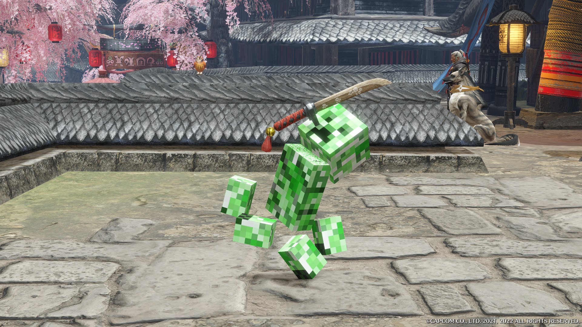 《怪物獵人：崛起》苦力怕艾露貓MOD