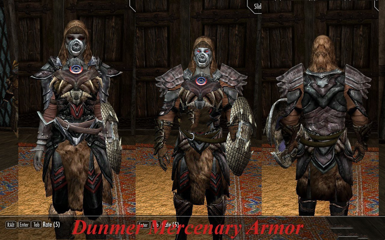 《上古卷軸5：天際》黑暗精靈雇傭兵盔甲MOD