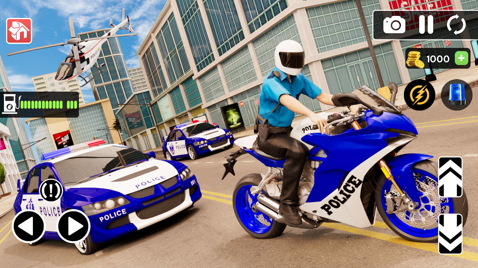 警察駕駛摩托車