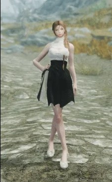 《上古卷軸5：天際重制版》漂亮的女性閑置擴展SEMOD