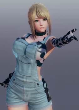 《AI少女》背帶褲奶牛內衣性感小姐姐MOD