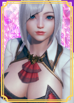 《AI少女》銀色披肩發(fā)紅色服務(wù)生緊身衣小姐姐MOD