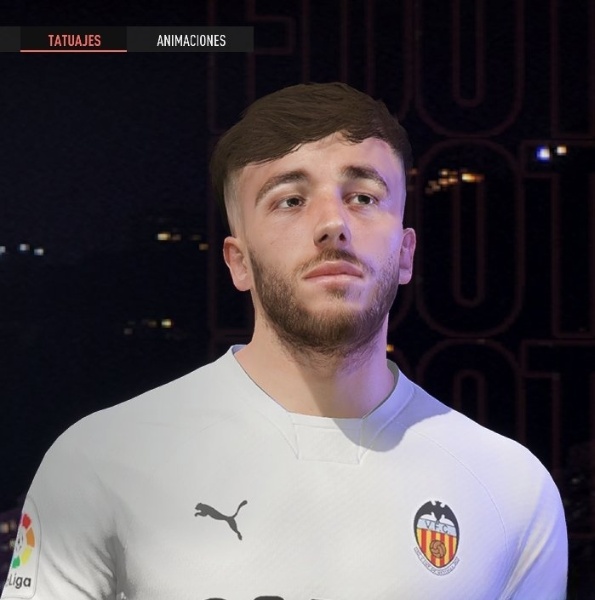 《FIFA 22》尼科·岡薩雷斯大胡子版臉型補丁