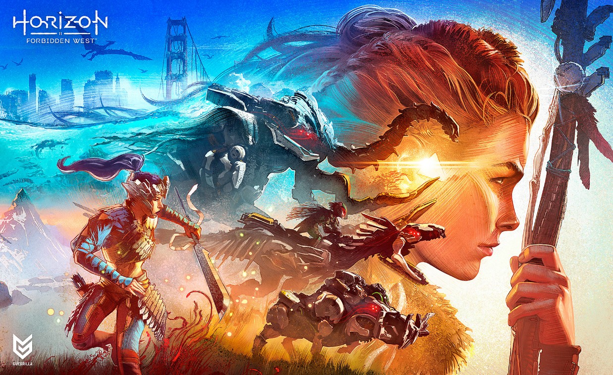 《Wallpaper Engine》地平線零之曙光手繪風(fēng)封面動(dòng)態(tài)壁紙