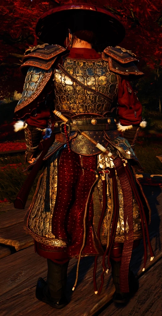 《對馬島之魂：導演剪輯版》深紅色蒙古大將的鎧甲MOD