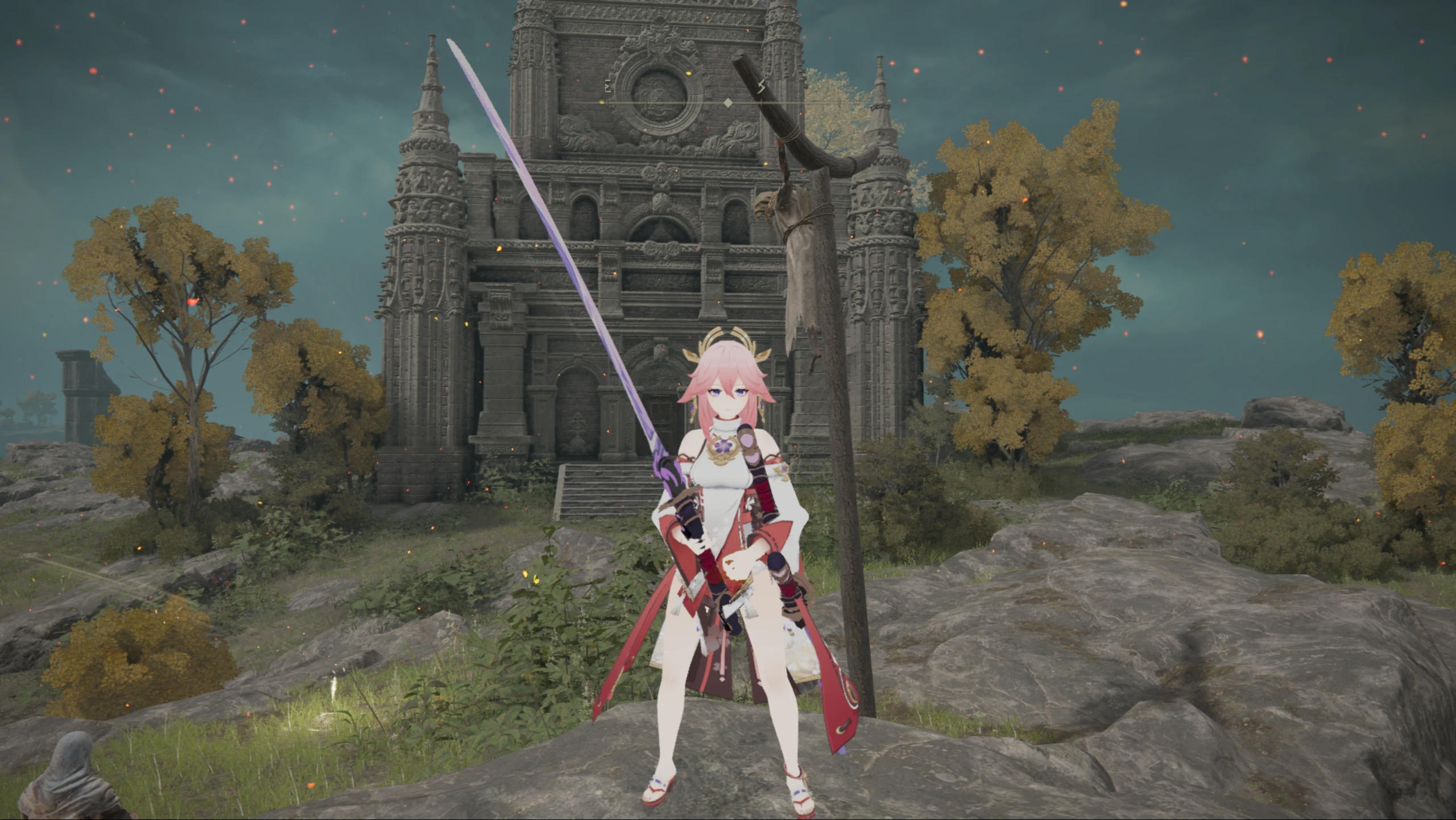 《艾爾登法環》八重神子替換戈德里克騎士盔甲MOD
