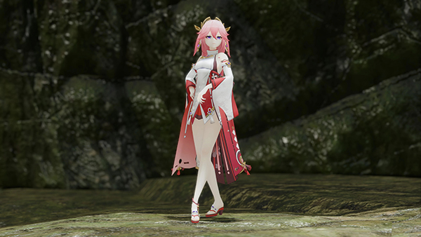 《怪物獵人：崛起》原神八重神子外觀MOD