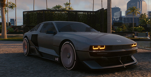 《賽博朋克2077》現代 N Vision 74汽車MOD