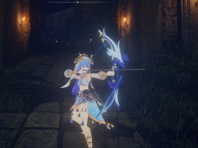 《艾爾登法環(huán)》穿妮露衣服的甘雨MOD