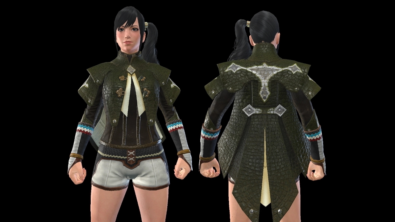 《怪物獵人：崛起》女性垂皮龍?zhí)籽b美化MOD