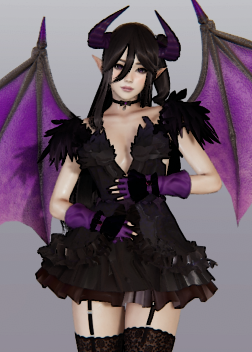 《AI少女》性感紫色地獄女魅魔MOD