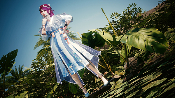 《賽博朋克2077》仙劍7白茉晴服裝MOD[支持v2.1]
