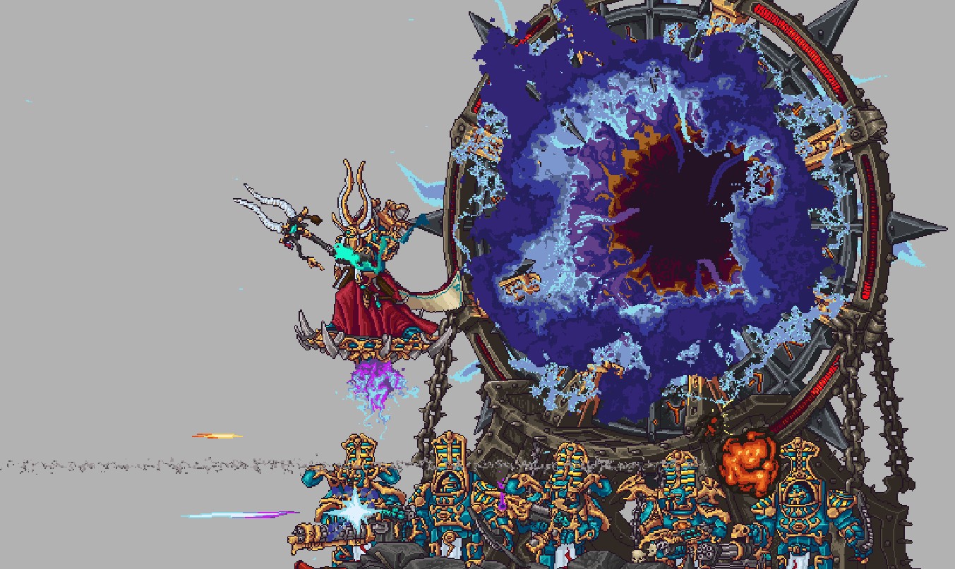 《Wallpaper Engine》戰錘40k千子與傳送門動態壁紙