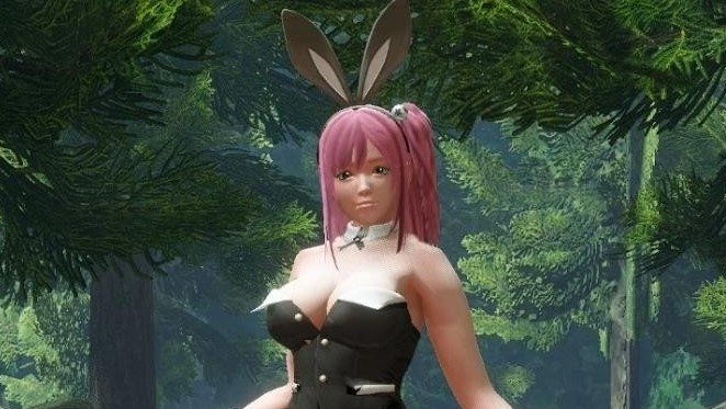 《怪物獵人：崛起》穗乃果兔女郎套裝MOD