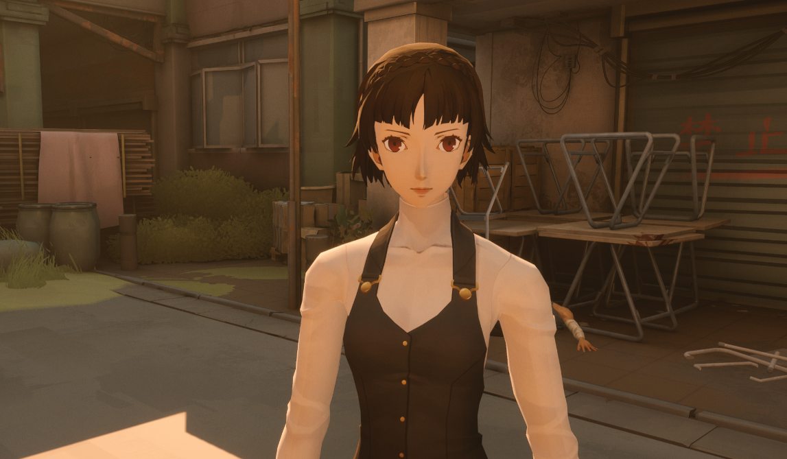 《師父》女性可扮演女神異聞錄5新島真無袖夏裝MOD