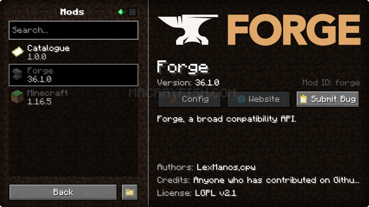 《我的世界》1.19.2改進模組菜單MOD