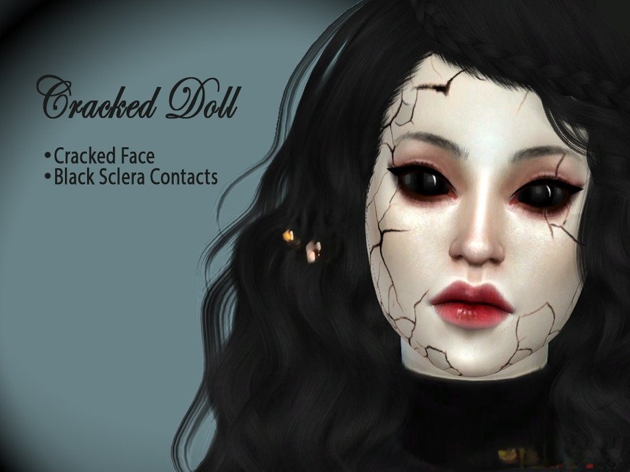 《模擬人生4》恐怖裂痕臉MOD
