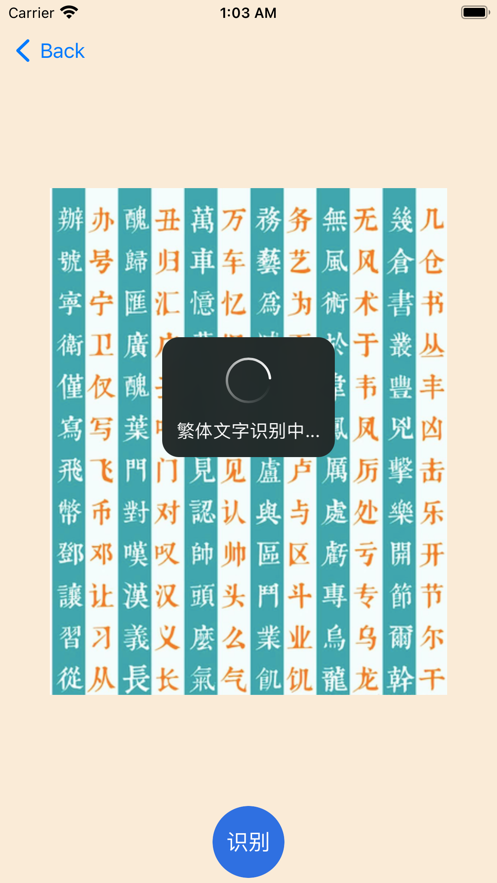 繁體識別