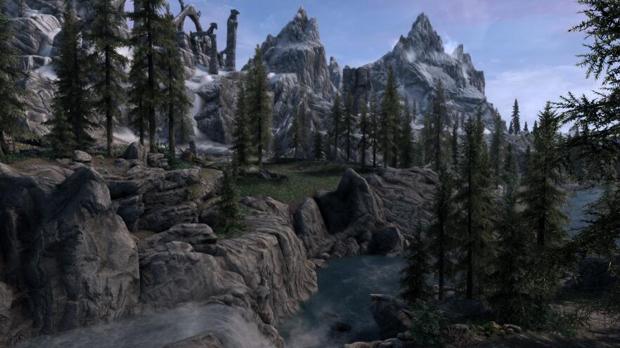 《上古卷軸5：天際重制版》增強版巖石和山脈MOD