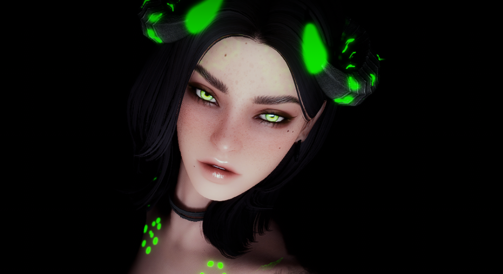 《上古卷軸5：天際重制版》賽博風(fēng)魔女Mora面部預(yù)設(shè)MOD