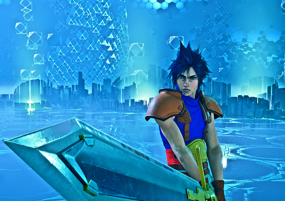 《最終幻想7：重制版》克勞德cos喬納森喬思達紋理MOD