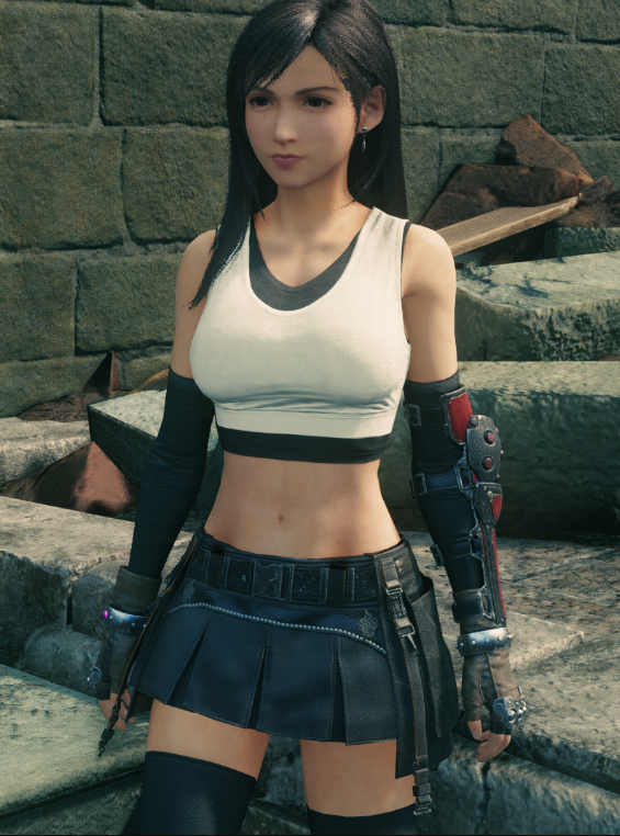 《最終幻想7：重制版》去除蒂法吊帶MOD