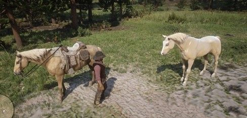 《荒野大鏢客2》白色替換為白金色阿拉伯馬MOD