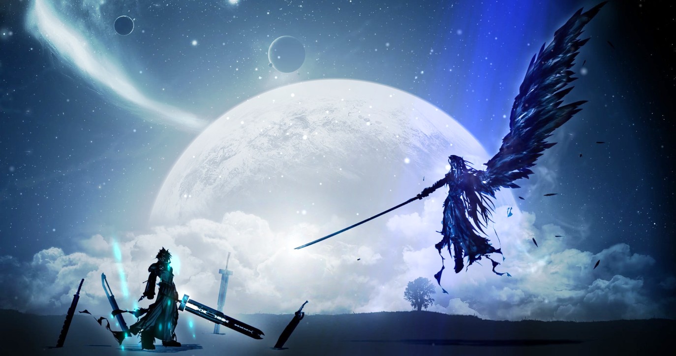 《Wallpaper Engine》最終幻想7克勞德vs薩菲羅斯橫版繪圖動態壁紙