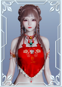 《AI少女》紅肚兜小辮子少女MOD