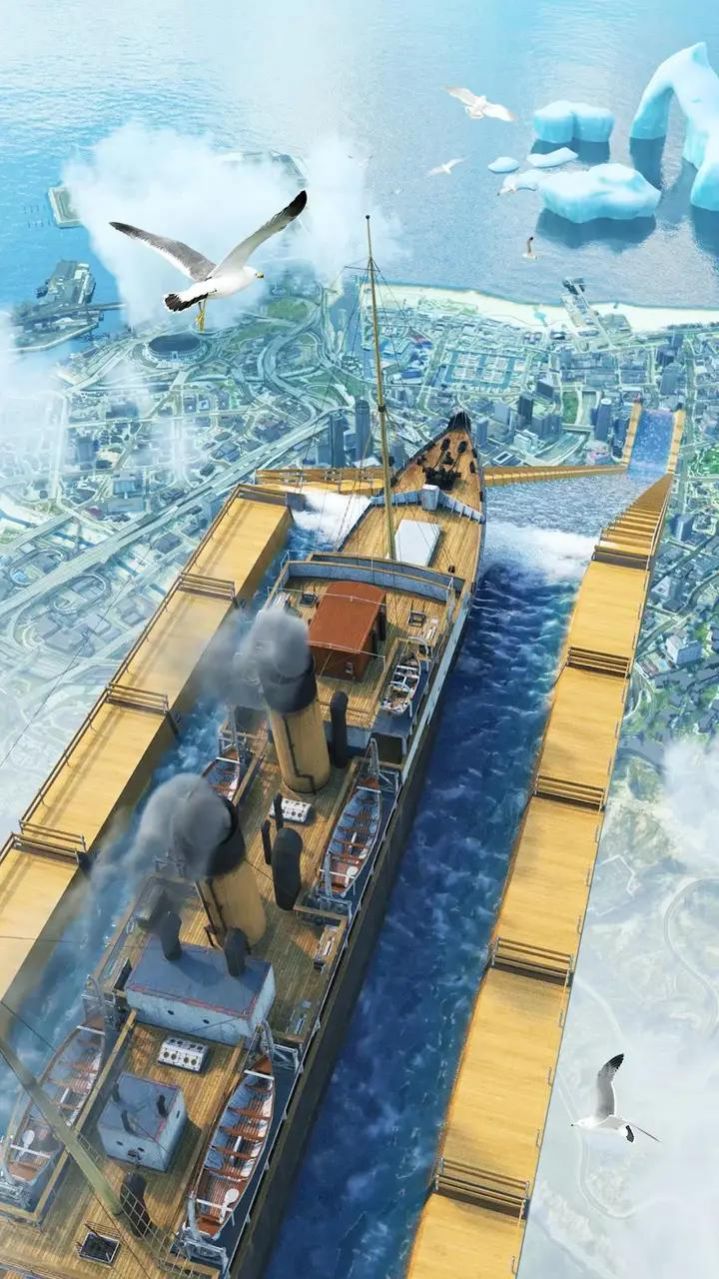 輪船斜坡大沖刺