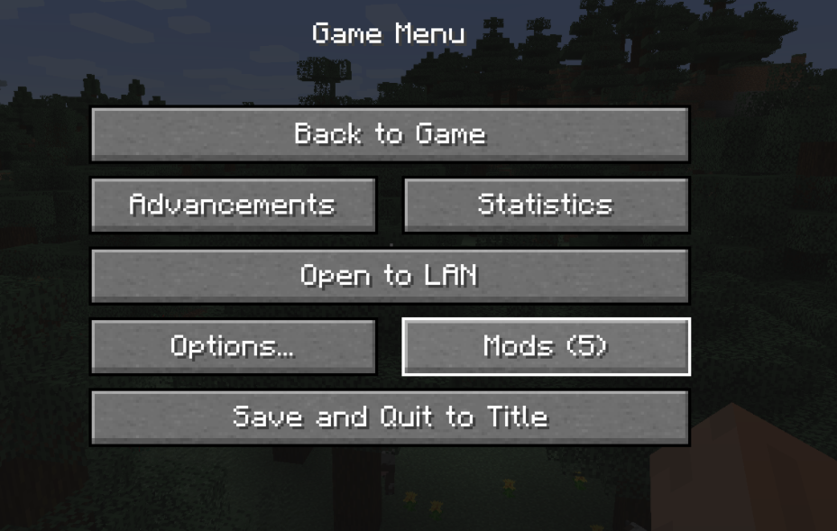 《我的世界》1.18.1菜單模組按鈕MOD