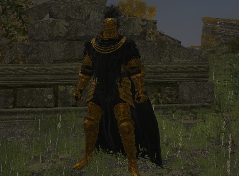《艾爾登法環》華麗黃金紋理黑夜騎兵鎧甲MOD