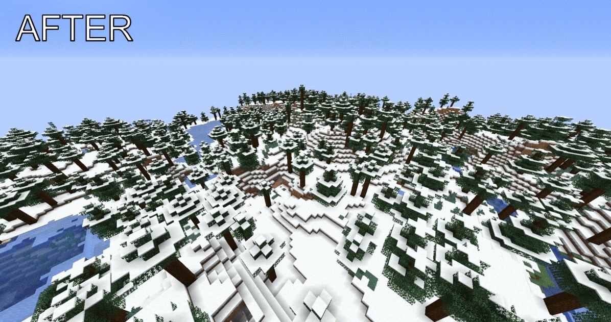 《我的世界》1.19.2樹下積雪MOD