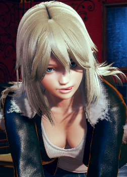 《AI少女》金發藍瞳黑色皮夾克御姐MOD