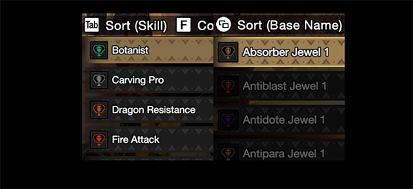 《怪物獵人崛起：曙光》裝飾品分類MOD