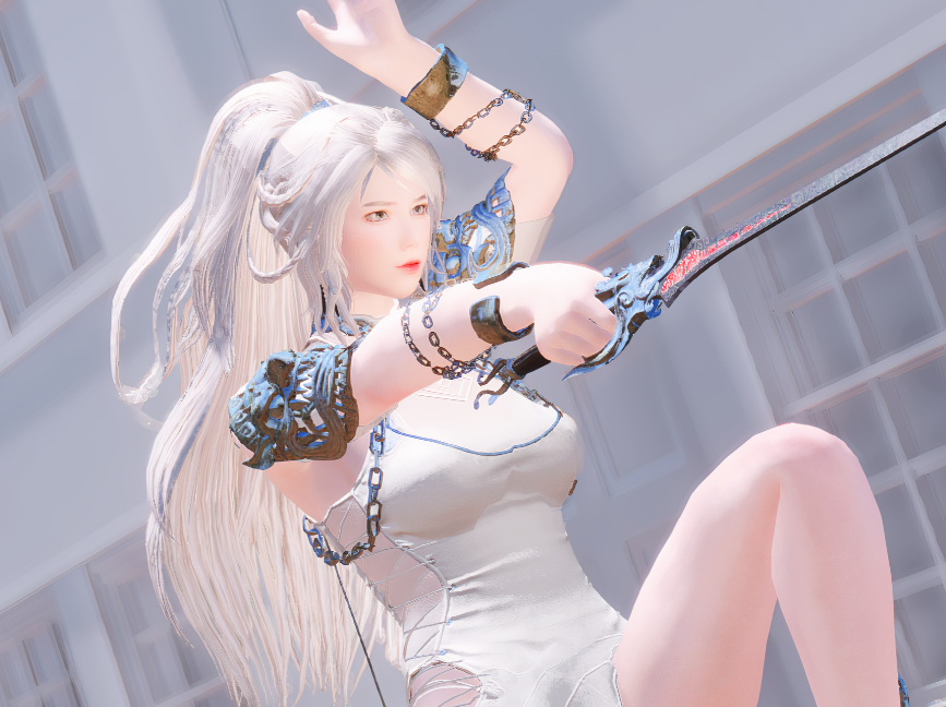 《上古卷軸5：天際重制版》隨從高冷白發(fā)女劍士MOD