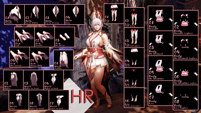 《怪物獵人崛起：曙光》更性感的泡狐龍套裝MOD